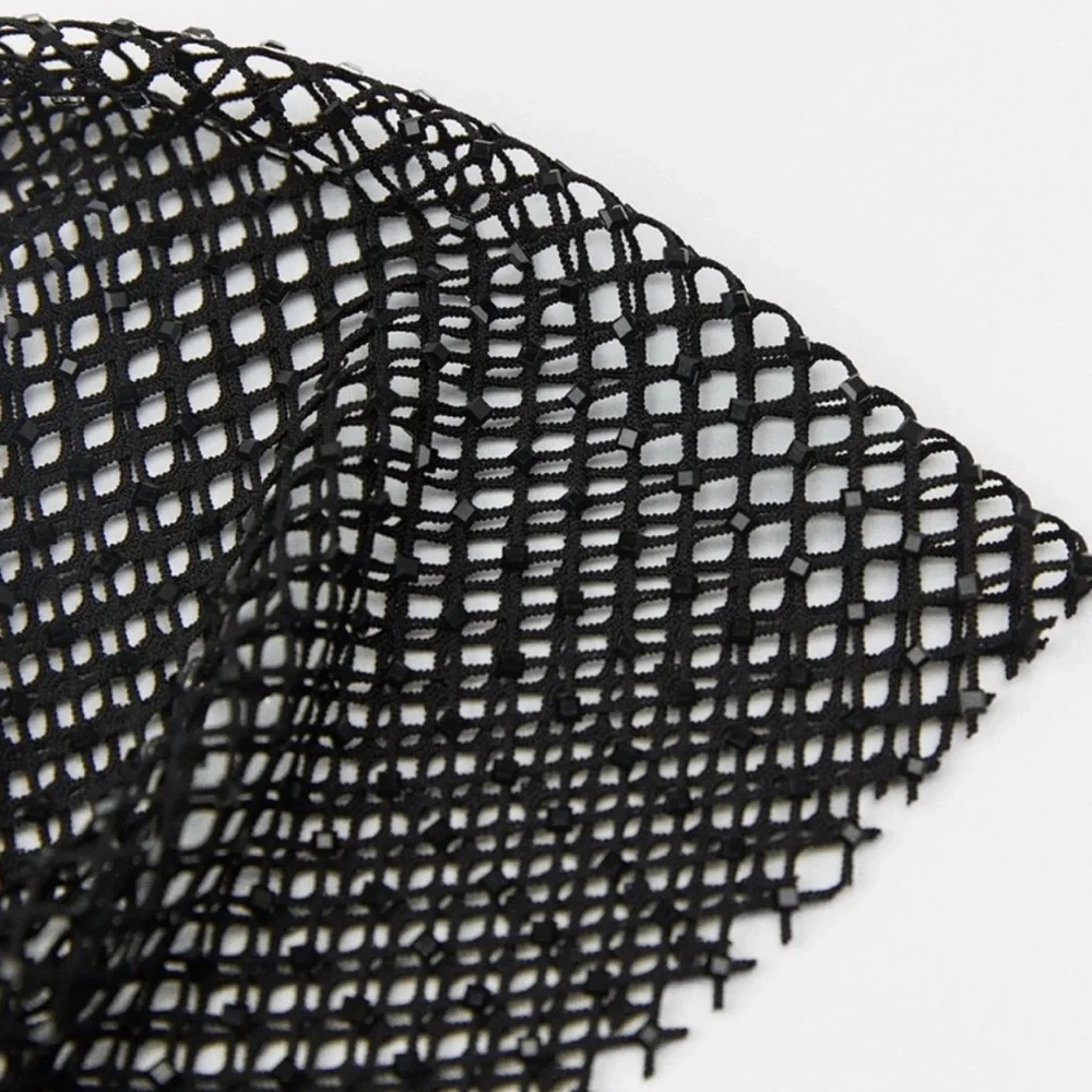 Zara Rhinestone Headband Black